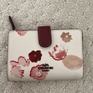 Coach leather wallet with zip